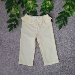 Nicole Miller Yellow Ruffle Pants (9-12 Months)