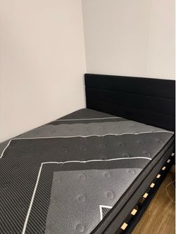 Queen Bed frame + Queen Mattress