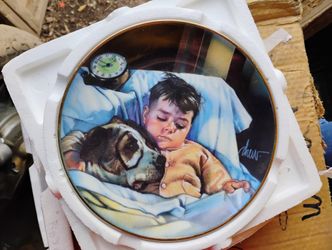 Dog Tired Little Rascals Plate