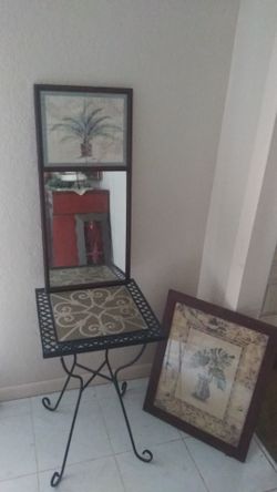 Sears table with pier 1 pictures