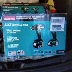 Makita 18V LXT BRUSHLESS 2-PC COMBO KIT XT296SMR