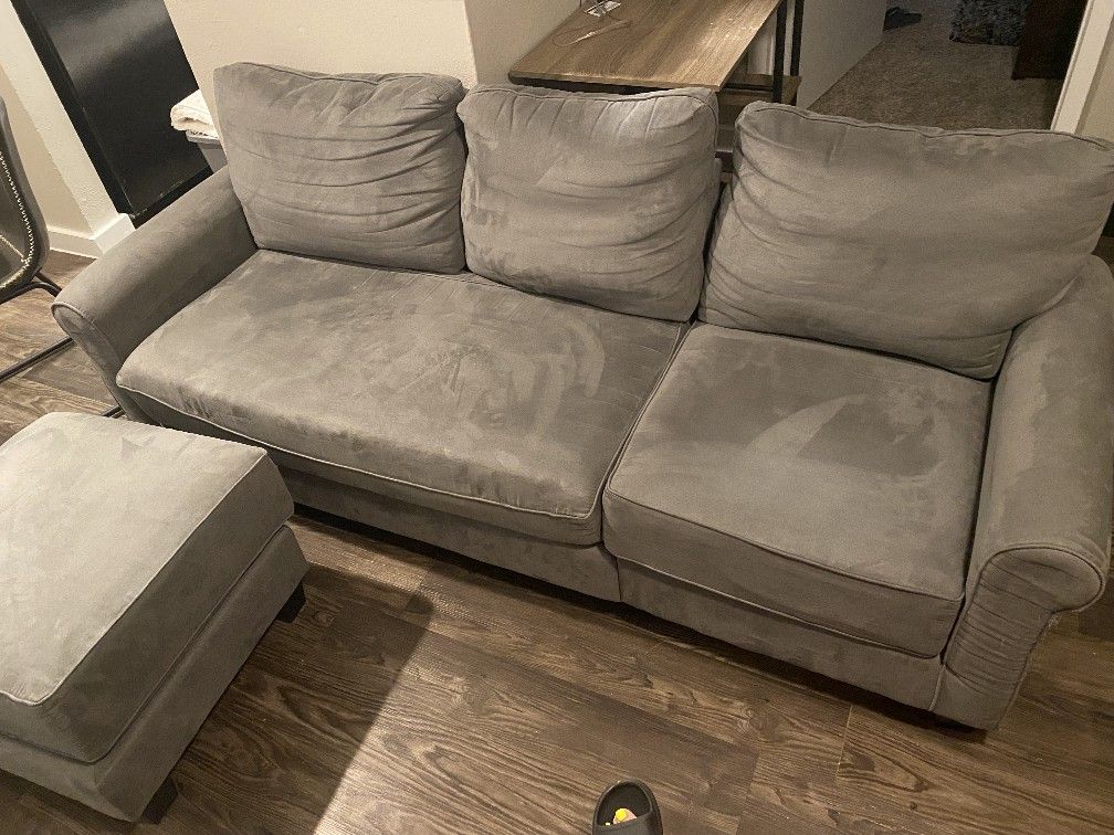 Sofa Couch With Ottoman