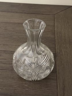 Vintage America Brilliant Period Cut Glass Wine Carafe/Vase