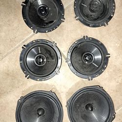 6.5 SPEAKERS...ROCKFORD FOSGATE PRIME & KENWOOD EXELON...ALL 6 $120