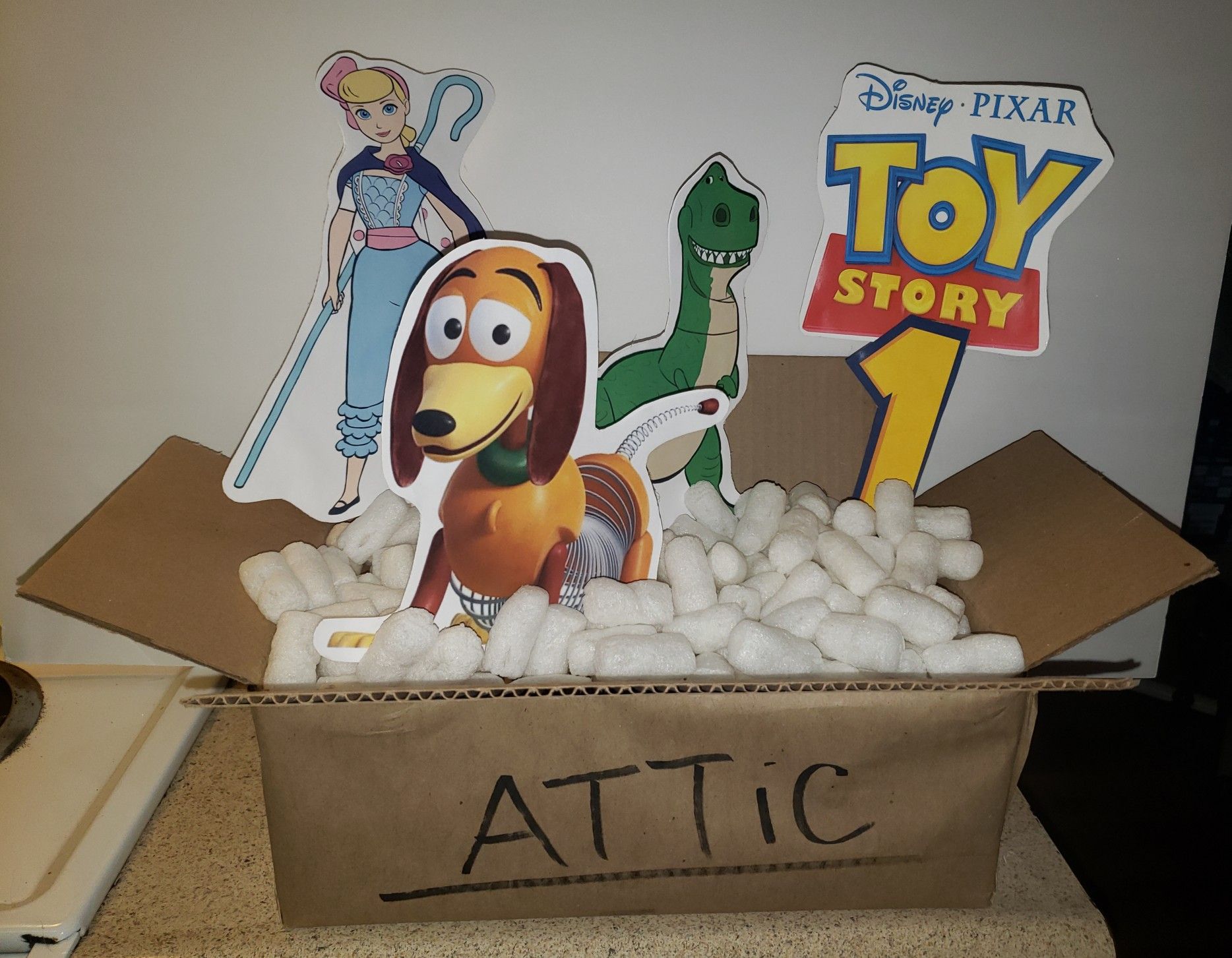 Toy Story centerpieces. Ask for prices. I can do any theme.