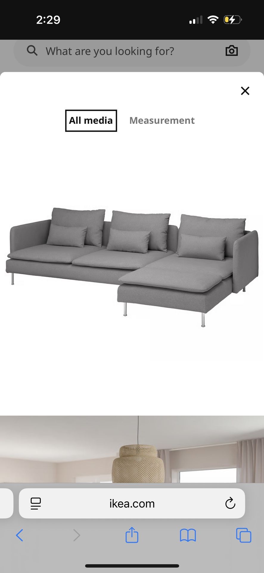 Like New Soderhamn Sectional Couch IKEA ! 8 Months Old.
