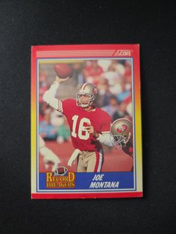 Joe Montana Record Breakers Football Card