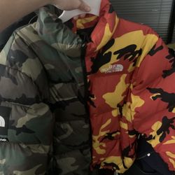 Supreme x north face puffer jacket