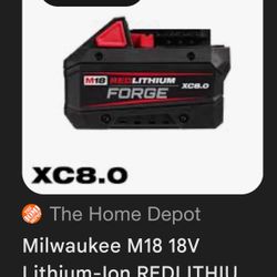 Milwaukee M18 Battery 8.0