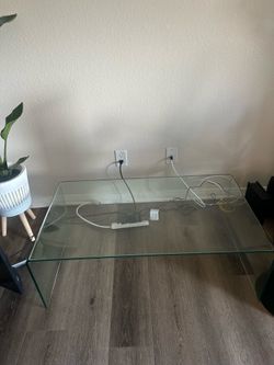 Glass coffee table