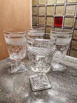 Mid Century Imperial Glass Water Goblets