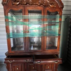Complete 2 Pices Real Wood Heavy Cabinet