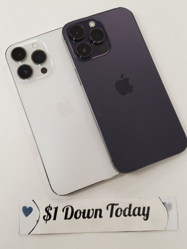๐ฅ ๐ Stunning Display & Pro Camera - Apple iPhone 14 Pro Max โ $1 DOWN Available