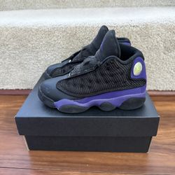 Air Jordan Retro GS Court Purple Size 12 Child Basketball Shoes 