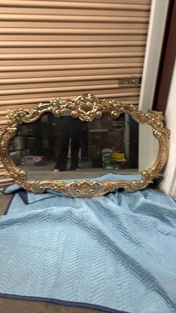 Vintage Ornate gilded mirror