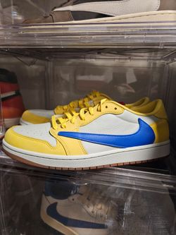 Jordan 1 canary travis sz 14