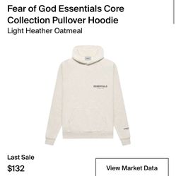 Essentials Fear Of God Pullover Hoodies Light Heather Oatmeal