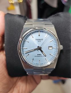 Tissot PRX Powermatic 80 light blue dial watch used (moving need gone asap)