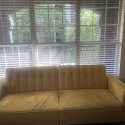 Mustard Yellow Sleeper Sofa
