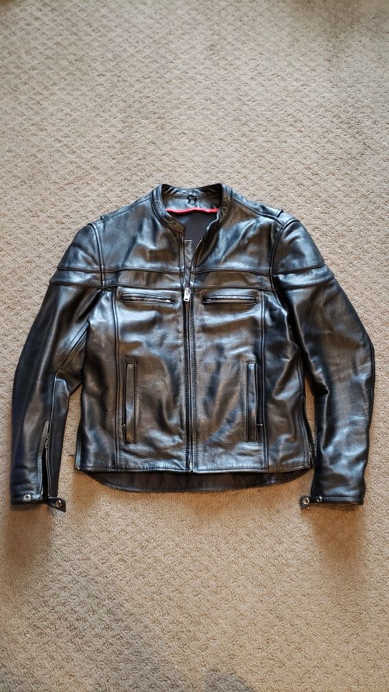 Motorcycle Leather Jacket (small-medium)