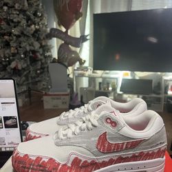 Nike Air Max 1 Sketch To Shelf - University Red CJ4286-101 Size 8