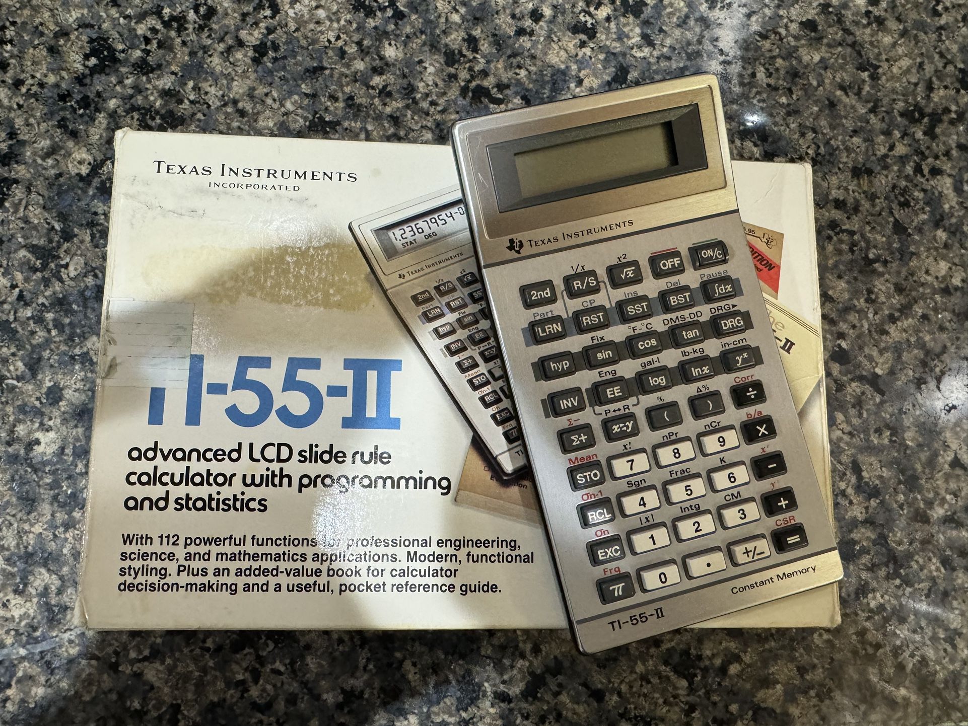 Vintage TI-55ii Scientific Calculator