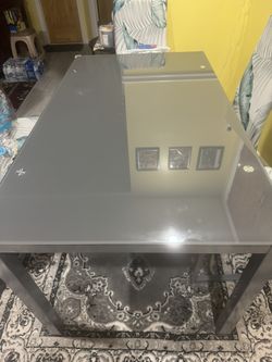 Gray Glass Table