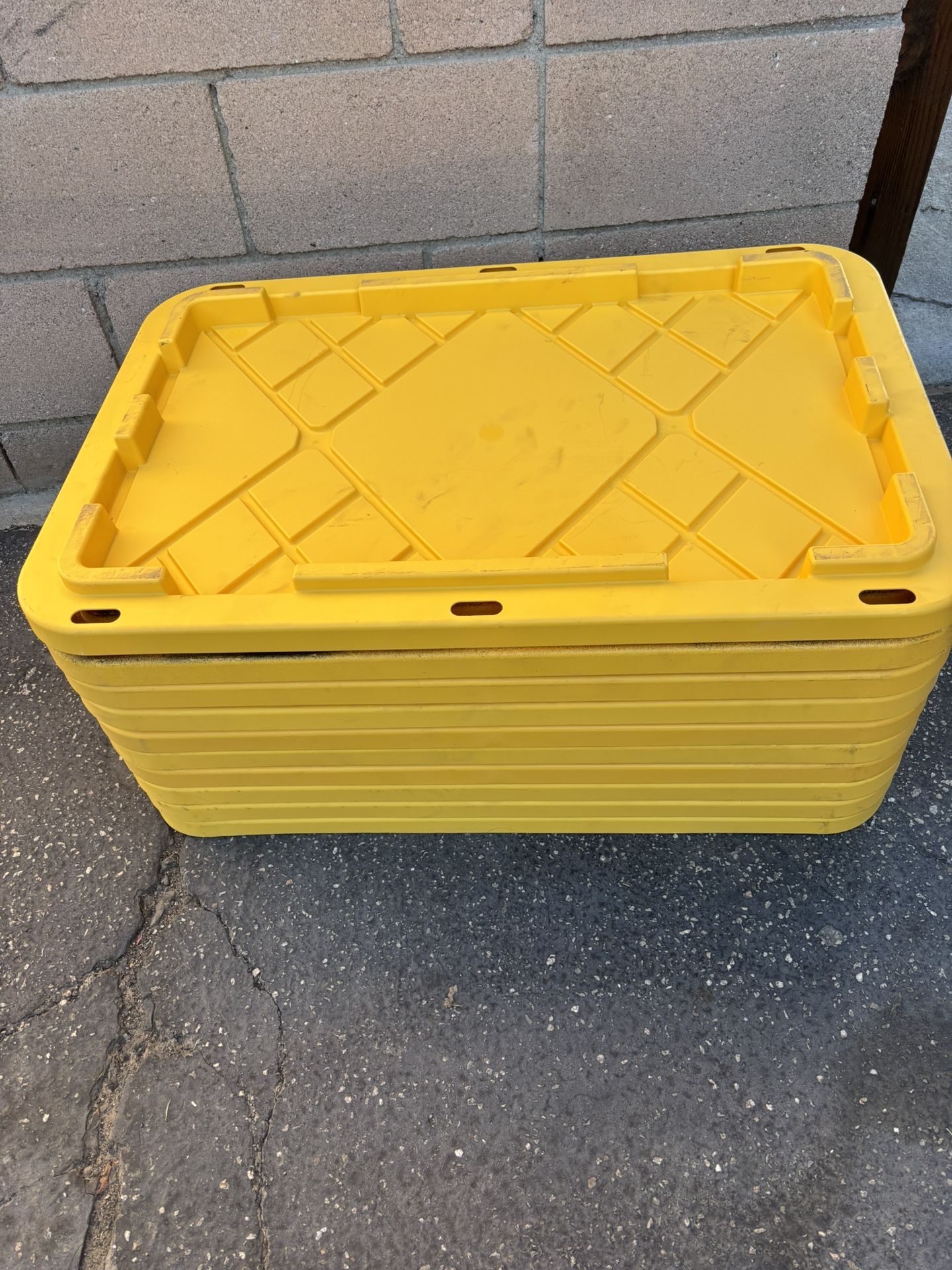 10 Replacement Plastic Tote Lids