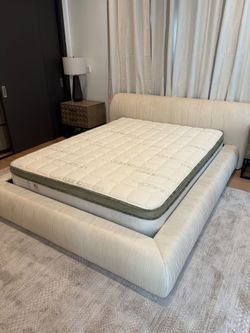 Queen Size Mattress Pillow Top New Bedframe sold separately