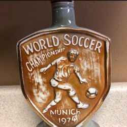 Munich 1974 World Soccer Championship Jim Beam Decanter