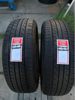 2 Yokohama Used Tires 225/60/18