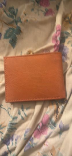 Brand New Orange Men’s Leather Wallet 💳 🪪