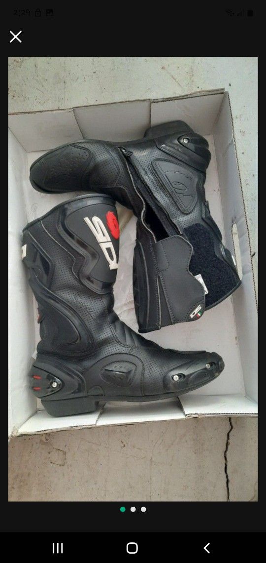 Sidi Cobra Air US Men Size 10 Motorcycle Boots
