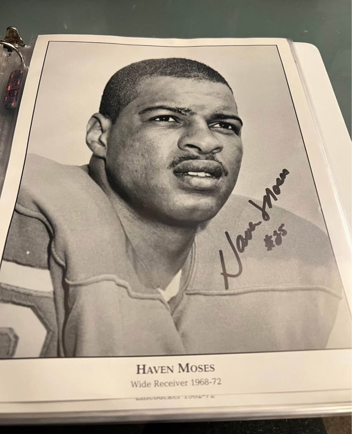 Buffalo Bills Haven Moses Signed 8x10