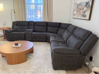 Electric power recliner sectional modular