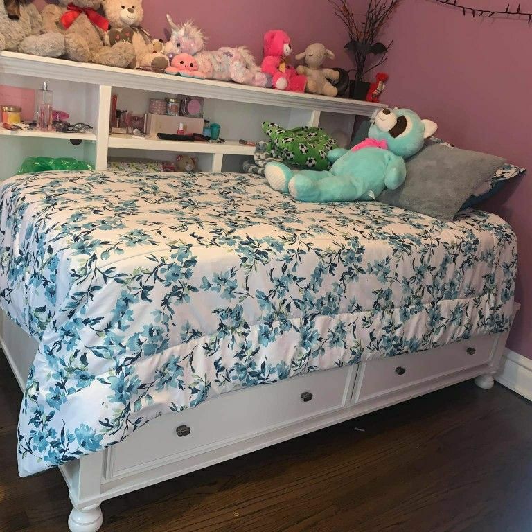 kaslyn twin bookcase bed. Also Includes The Mattress for Sale in Chicago IL OfferUp