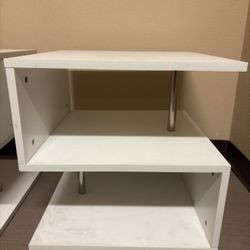 White Modern Night Stands / End Tables