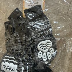 6pack Anti-slip Dog Socks With Hard Grip- Never Used 