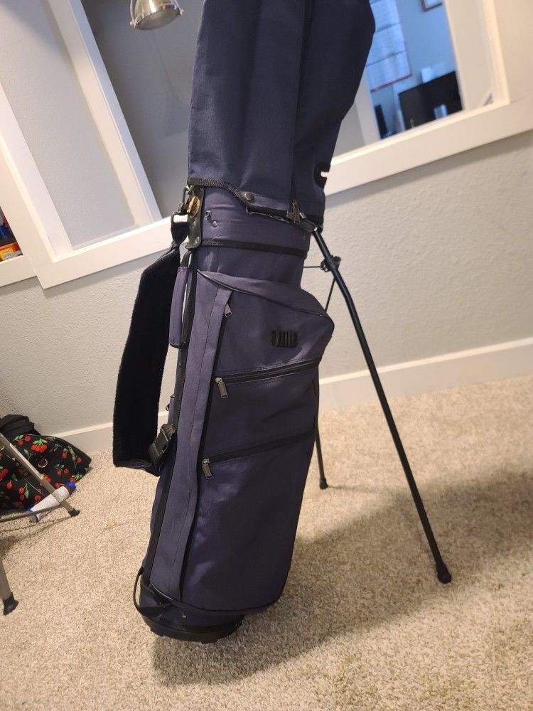 Tartan Golf Bag With Cover Self Stand