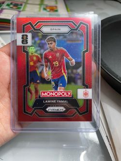 2026 Panini Prizm Monopoly FIFA World Cup #41 Lamine Yamal Red Prizms