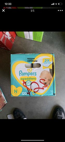 Pampers Swaddlers Newborn Diapers Size N 120 Count