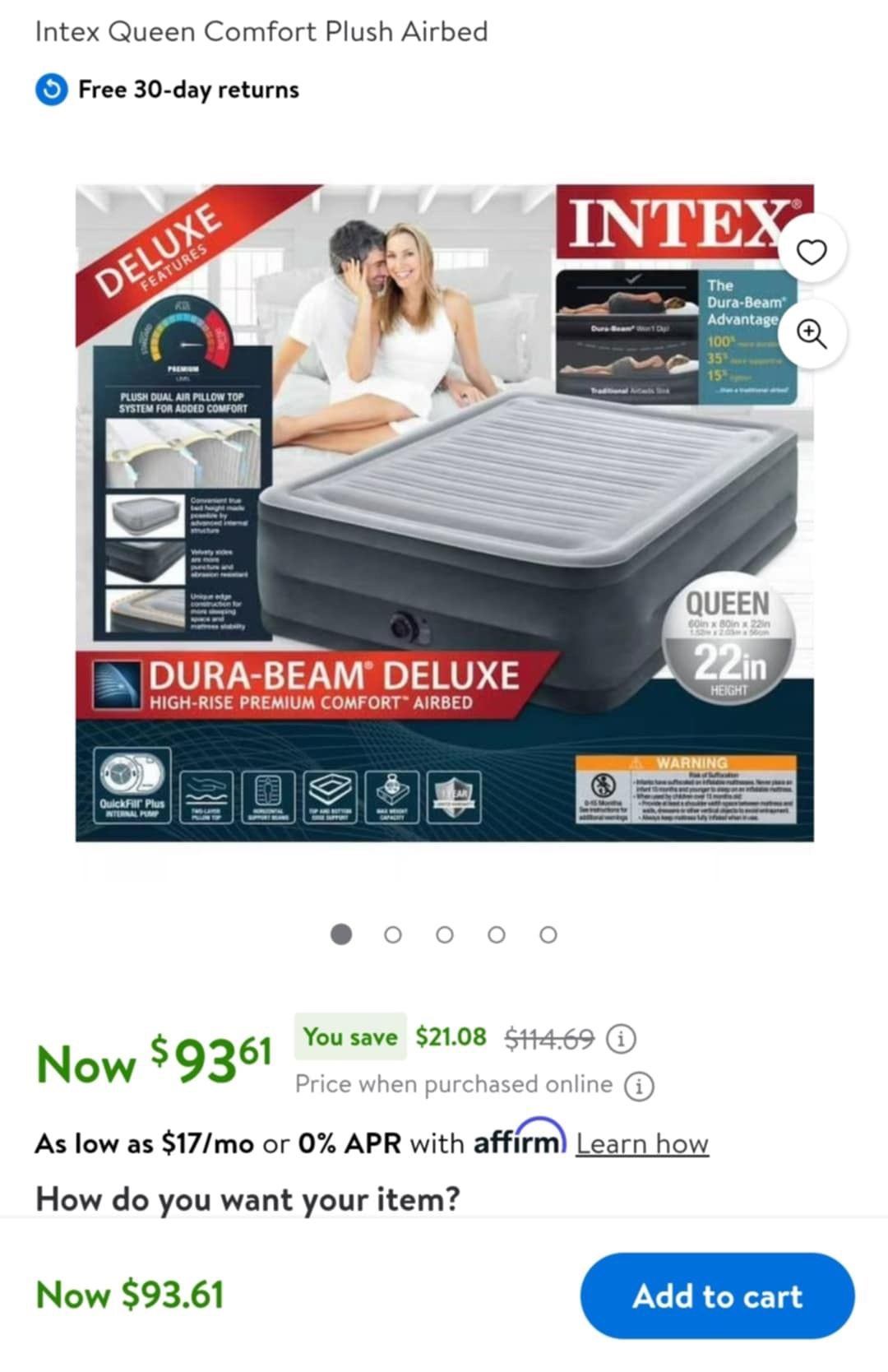 Double Tall Queen Air Mattress