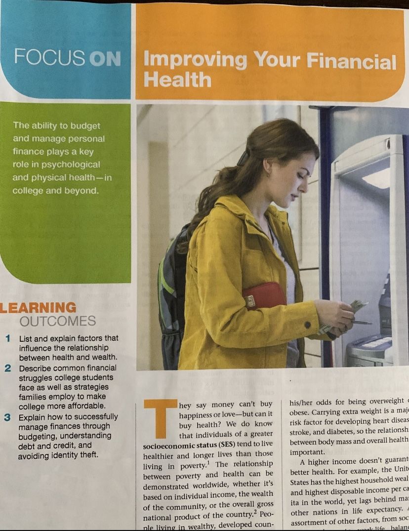 Pasadena City College Health The Basics Binder Book