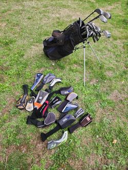 Golf Bag With 26 Clubs And Head Cover Socks