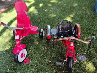 Two Trikes: Schwinn Roadster Tricycle & Radio Flyer Red Rider
