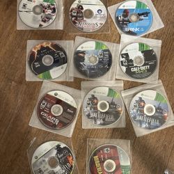Xbox 360 disc lot games 