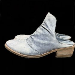 Matisse Blue Mules 7.5 