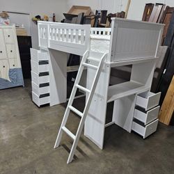 Twin Loft Bed And Mattress 