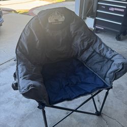 Oversized Camping Chair Padded Moon Round Saucer Chair