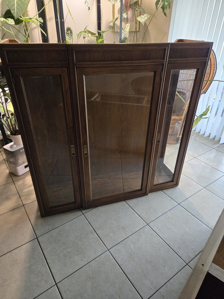 Dining Room Hutch Base And Glass Top By Drexel